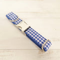 Blue Checkered Dog Collar for Pets