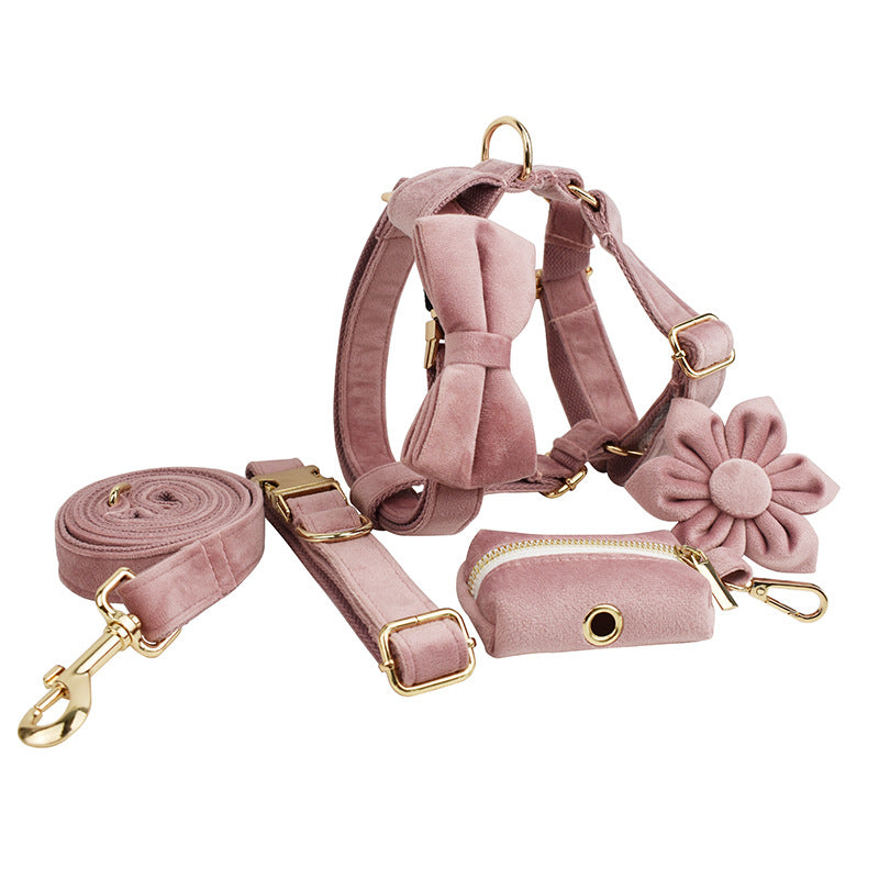 Velvet Fabric Pet Collar for Dogs